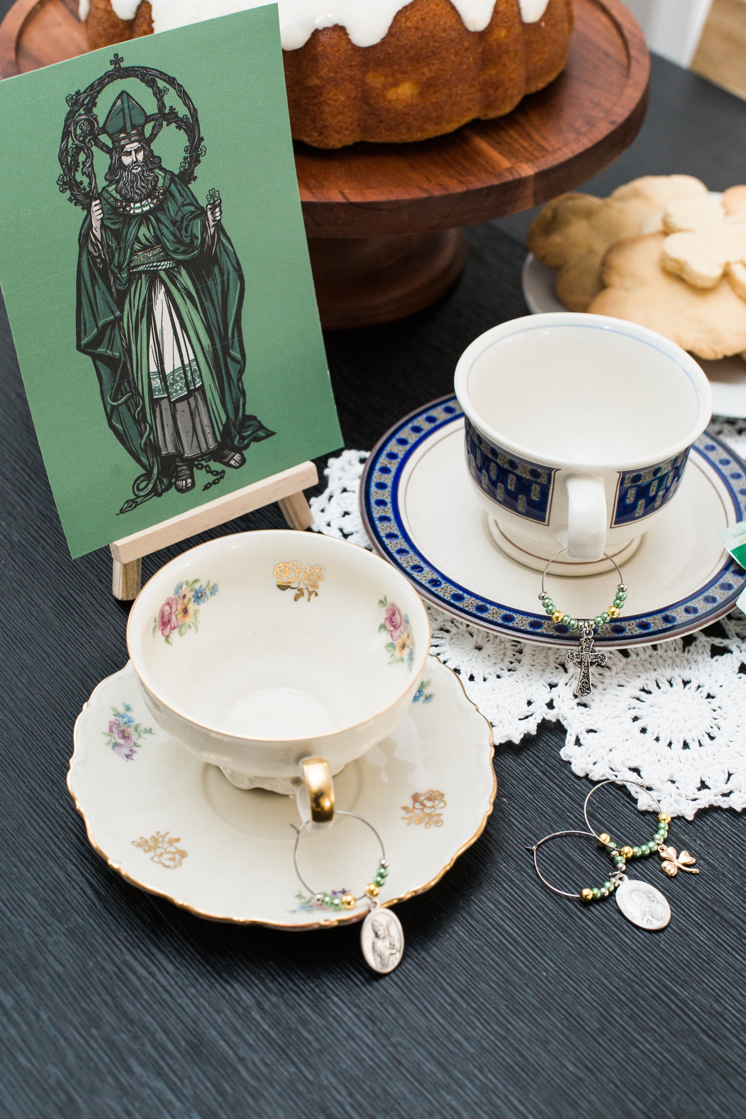 Irish Tea Party Set with DIY Teacup Charms