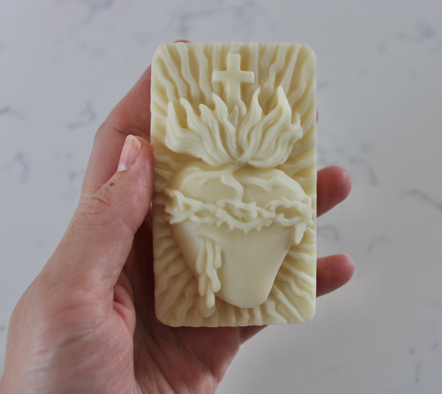 All-Natural Sacred Heart Lotion Bar: Large Size