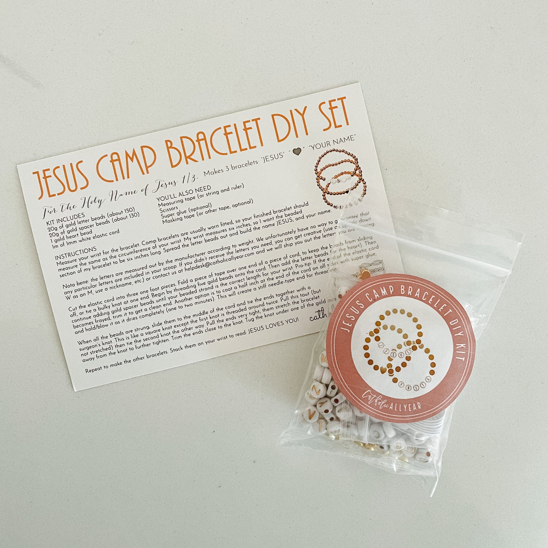 Jesus Camp Bracelet DIY Set