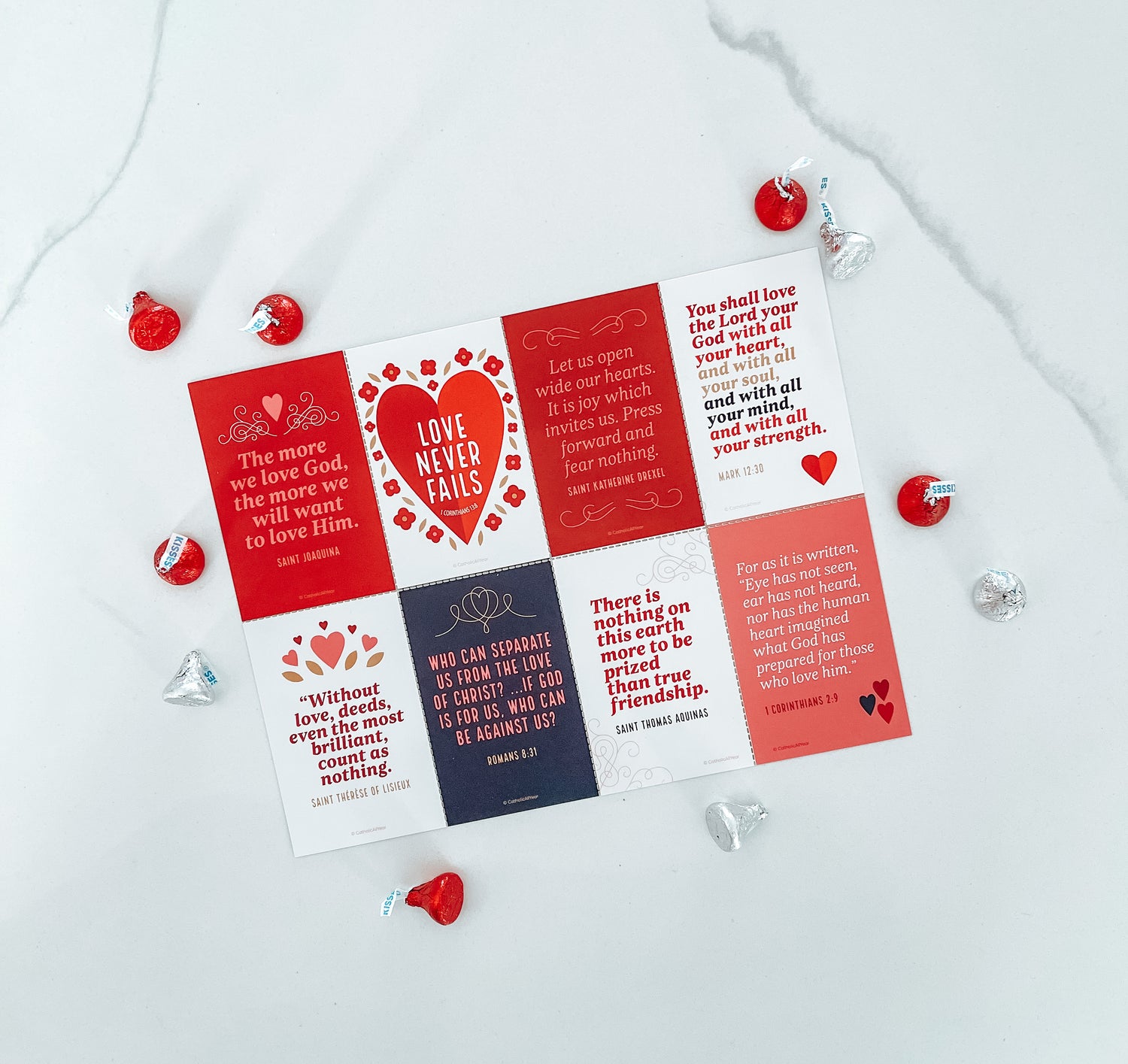 Tear-Off Valentines Day Cards (Set of 8)