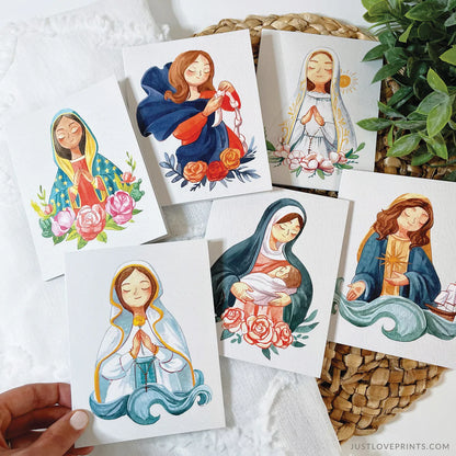 Our Lady Greeting Cards - Just Love Prints