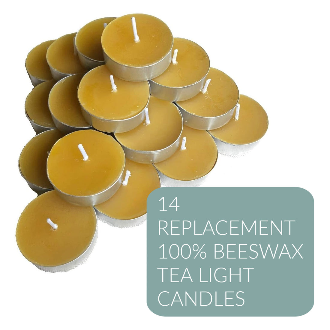 Replacement Beeswax Candles (Set of 14 Tealights)