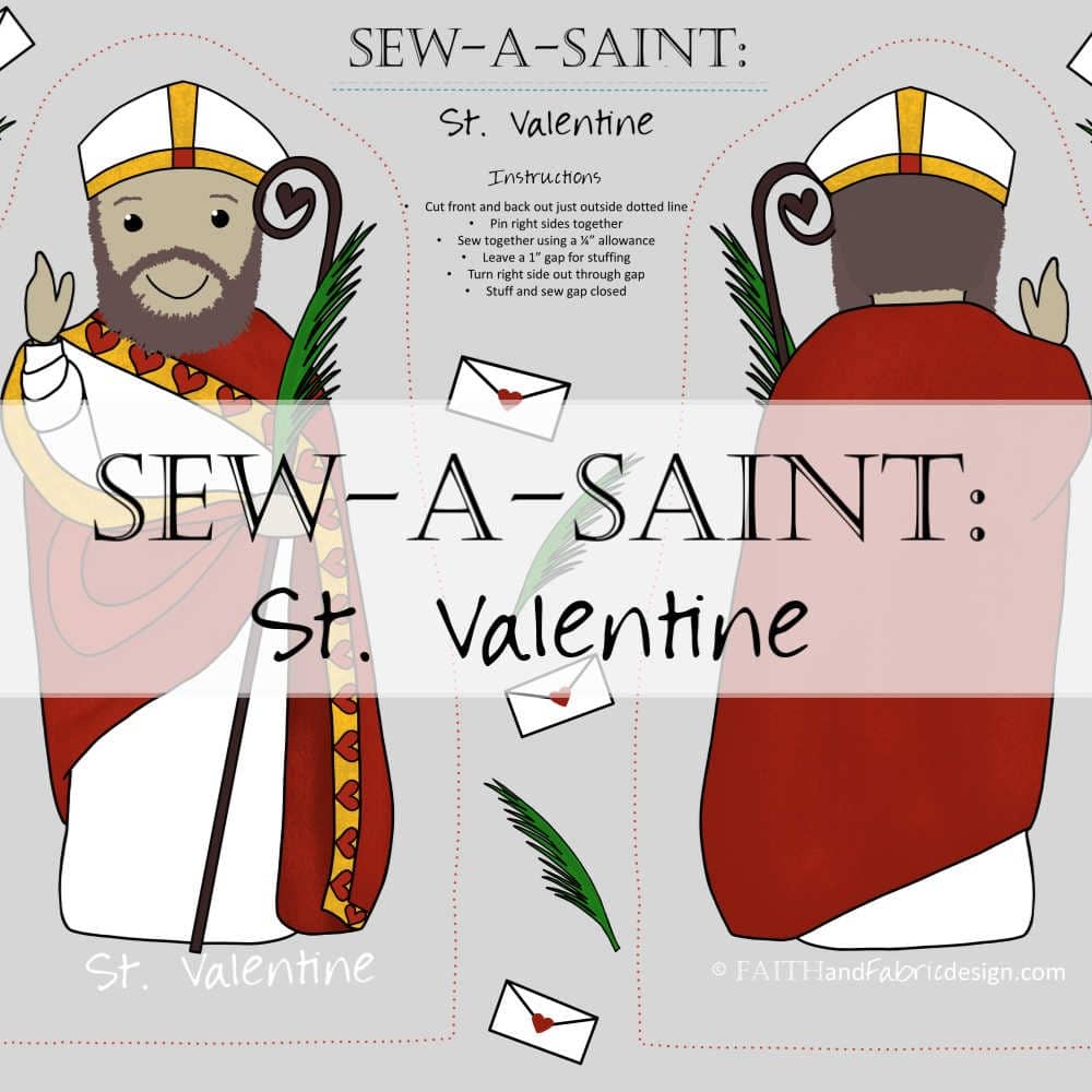 Sew-a-Saint: St. Valentine (Fabric)