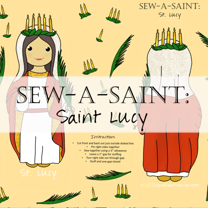 Sew-a-Saint: St. Lucy (Fabric)