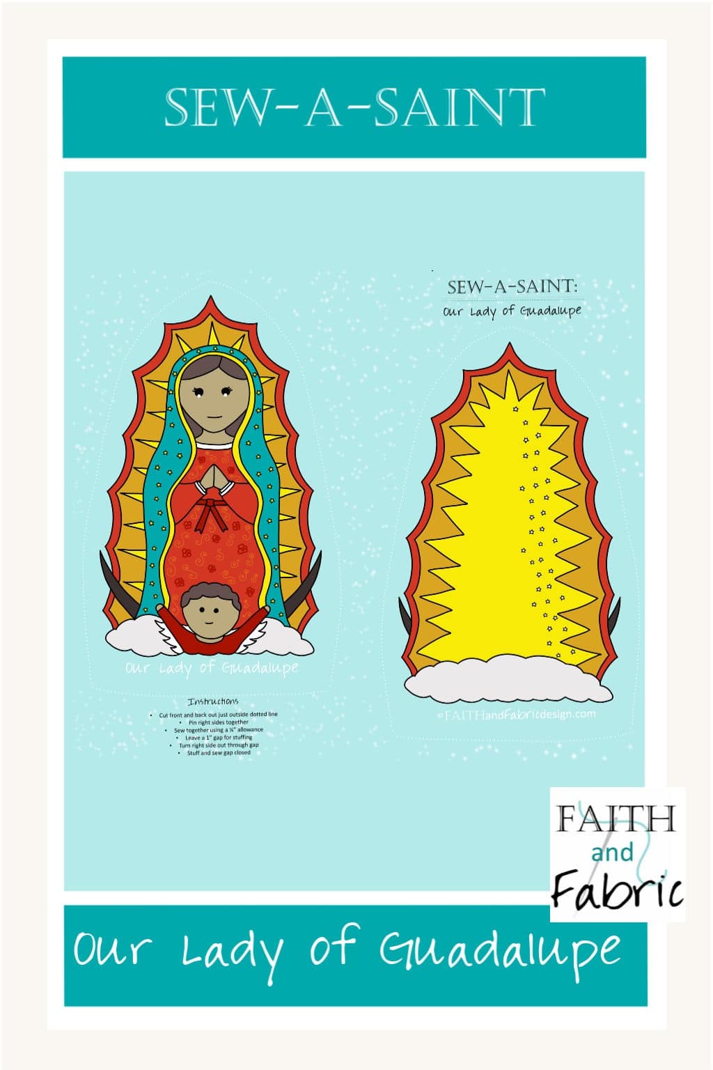 Sew-a-Saint: Our Lady of Guadalupe (Fabric)