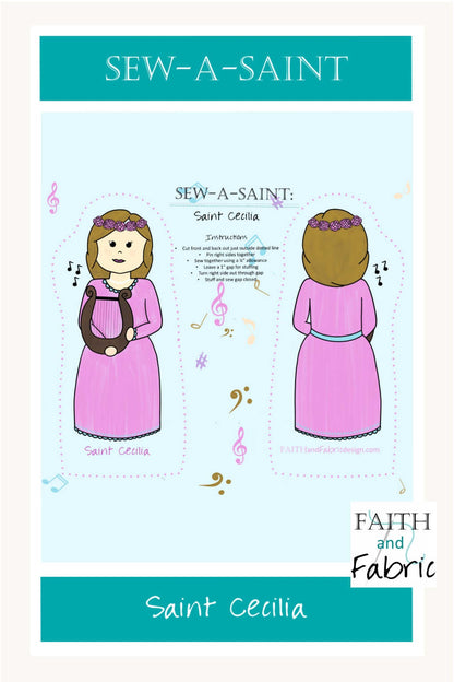 Sew-a-Saint: St. Cecilia (Fabric)