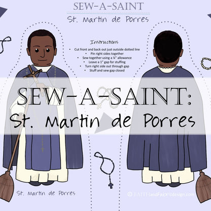 Sew-a-Saint: St. Martin de Porres (Fabric)