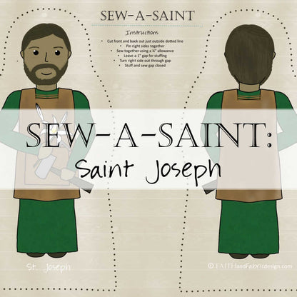 Sew-a-Saint: St. Joseph the Carpenter (Fabric)