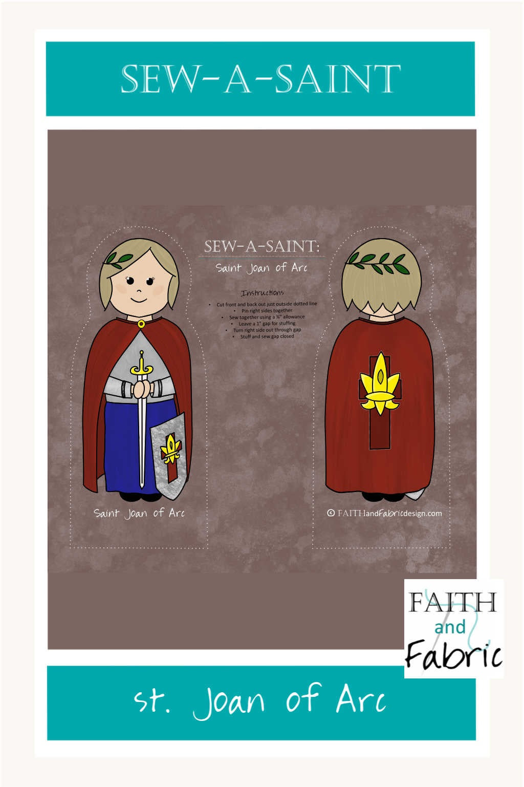Sew-a-Saint: St. Joan of Arc (Fabric)