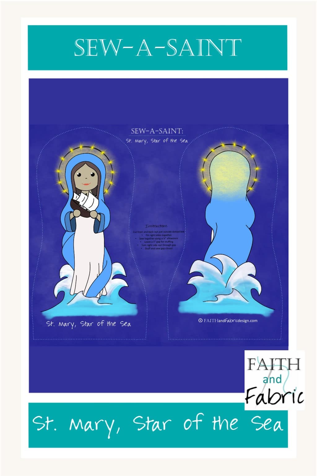 Sew-a-Saint: Mary, Star of the Sea (Fabric)